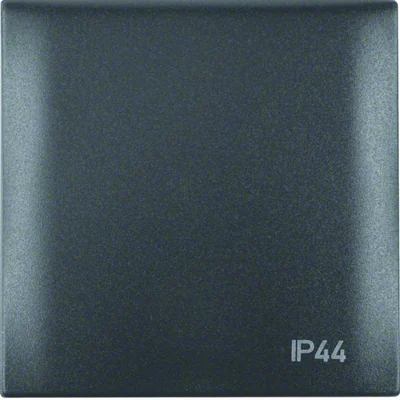 INTEGRO FLOW Rám s krytem s potiskem "IP44", matný antracit