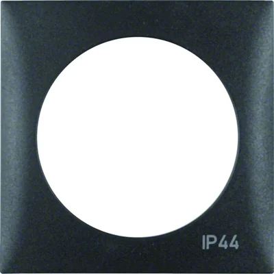 INTEGRO FLOW Ramka 1-krotna z nadrukiem "IP44" bez uszczelki antracytowa matowa