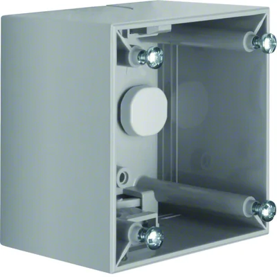 INTEGRO FLOW Scatola singola alta da parete, grigio chiaro