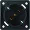 INTEGRO FLOW SCHUKO socket 45° black matt