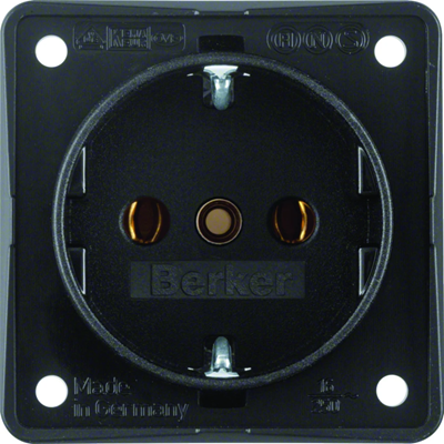 INTEGRO FLOW SCHUKO socket black matt
