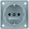 INTEGRO FLOW SCHUKO socket gray matt