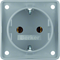 INTEGRO FLOW SCHUKO socket gray matt