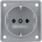 INTEGRO FLOW SCHUKO socket gray matt