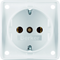 INTEGRO FLOW SCHUKO socket snow-white matt