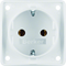 INTEGRO FLOW SCHUKO socket snow-white matt