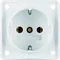 INTEGRO FLOW SCHUKO socket snow-white matt