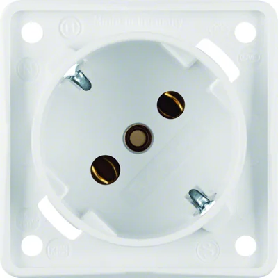 INTEGRO FLOW SCHUKO-Steckdose 45° schneeweiß matt