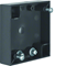 INTEGRO FLOW Single flat surface-mounted box with anthracite terminal