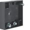 INTEGRO FLOW Single flat surface-mounted box with anthracite terminal