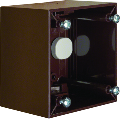 INTEGRO FLOW Single high brown surface-mounted box