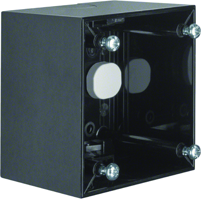 INTEGRO FLOW Single high gloss black surface-mounted box