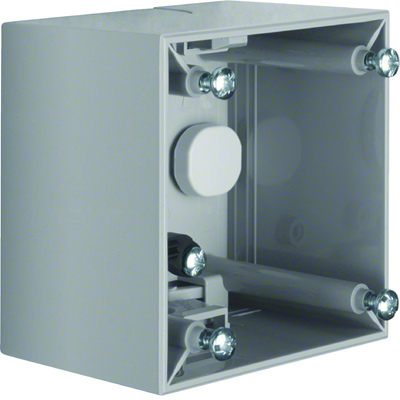 INTEGRO FLOW Single high light gray surface-mounted box