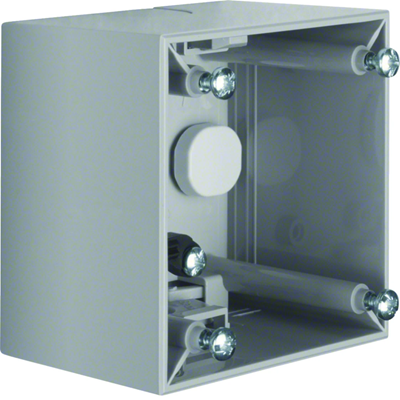INTEGRO FLOW Single high light gray surface-mounted box