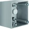 INTEGRO FLOW Single high light gray surface-mounted box