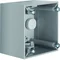 INTEGRO FLOW Single high light gray surface-mounted box
