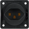 INTEGRO FLOW Socket with grounding "Switzerland" type 23 screw terminals black matt