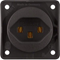 INTEGRO FLOW Socket with grounding "Switzerland" type 23 screw terminals brown matt