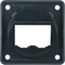 INTEGRO FLOW Support plate 2-gang for BTR-/E-DAT modules anthracite glossy