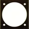 INTEGRO FLOW Surface-mounted spacer ring glossy brown
