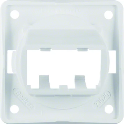 INTEGRO FLOW Trägerplatte für 2 MINI-COM-Module, hochweiß