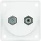 INTEGRO FLOW TV/Radio antenna socket with unshielded casing, snow-white matt