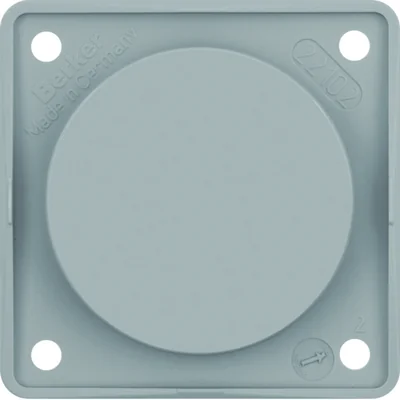 INTEGRO FLOW/CLASSIC Endkappe in glänzendem Grau