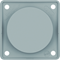 INTEGRO FLOW/CLASSIC Gloss gray end cap