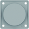 INTEGRO FLOW/CLASSIC Gloss gray end cap