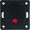 INTEGRO FLOW/PURE Conmutador con lente roja, 2 polos negro brillante