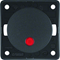 INTEGRO FLOW/PURE Control switch with red lens 2-pole anthracite matt