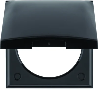 INTEGRO FLOW/PURE Estructura individual con tapa, negro brillante