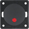 INTEGRO FLOW/PURE Illuminated push-button switch with red lens anthracite matte