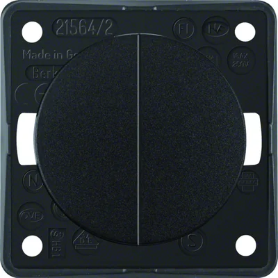 INTEGRO FLOW/PURE Interruptor multillave, estándar, negro brillante