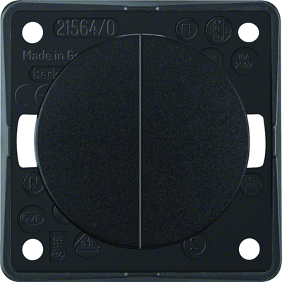 INTEGRO FLOW/PURE Multi-switch push-button switch glossy black