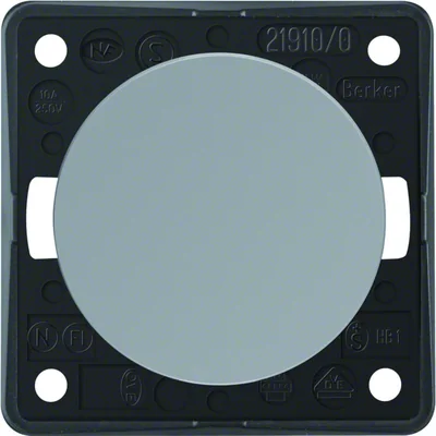 INTEGRO FLOW/PURE Pulsador, gris brillante