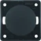 INTEGRO FLOW/PURE Push-button switch, normally open, anthracite matt