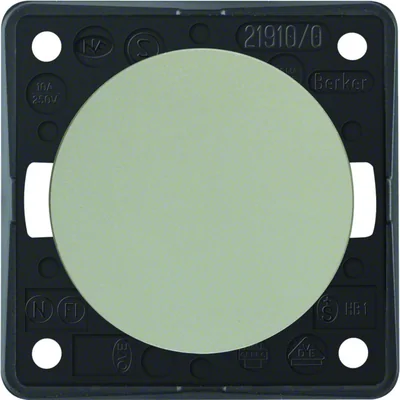 INTEGRO FLOW/PURE Push-button switch, normally open, stainless steel, varnished