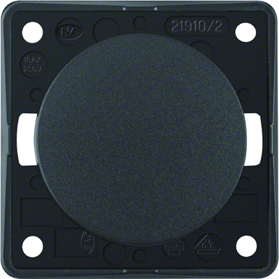 INTEGRO FLOW/PURE Rocker switch 2-pole anthracite matt