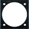 INTEGRO FLOW/PURE Surface-mounted spacer ring glossy black