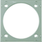 INTEGRO FLOW/PURE Surface-mounted spacer ring matt chrome