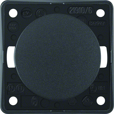 INTEGRO FLOW/PURE Universal switch anthracite matte