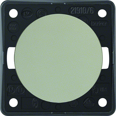 INTEGRO FLOW/PURE Universal switch plate, varnished stainless steel