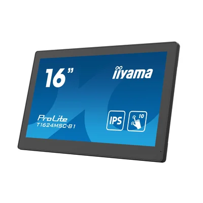 Interactive monitor iiyama ProLite T1624MSC-B1 16" IPS, FullHD, HDMI, SDcard, LAN, POE, 24/7
