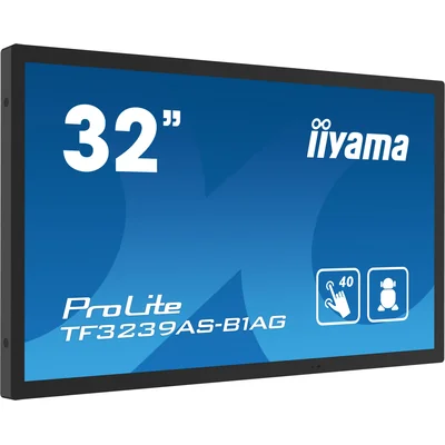 Interaktiver Präsentationsmonitor iiyama TF3239AS-B1AG 32" IPS LED /HDMI, DP, Android/ iiSignage², eShare, IP65, 24/7