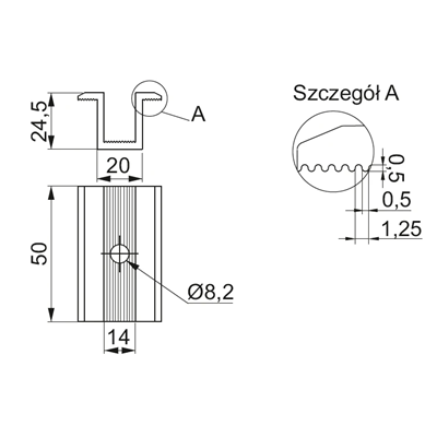 Intermediate panel holder