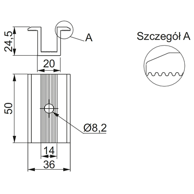 Intermediate panel holder