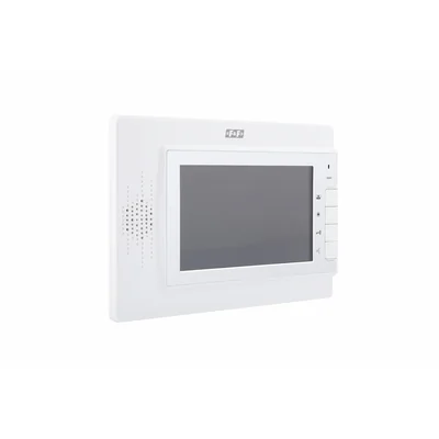 Interphone vidéo : écran couleur 7", commande motorisation portail blanc + alimentation 14 5V 19W