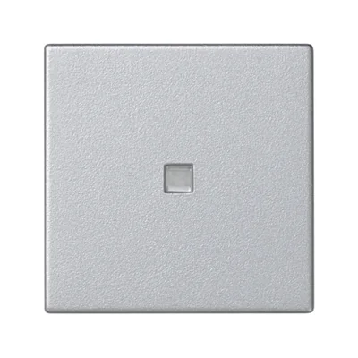 Interrupteur à bascule K45 45x45 normalement ouvert avec rétro-éclairage, aluminium