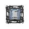 Interrupteur à bougie Simon 55 WMDL-0107xx-114 (module) 10 AX, 250 V~, connecteurs rapides ; gris clair mat